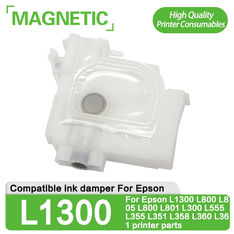 New 30pcs white 4x3 ink damper Compatible For Epson L1300 L800 L805 L800 L801 L300 L555 L355 L351 L358 L360 L361 printer parts