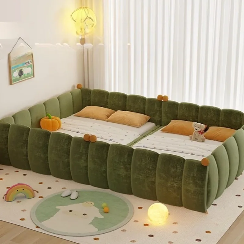 قضبان حماية عادية للأطفال سرير أمان إسكندنافي تصميم بسيط سرير أطفال على الطراز الحديث روضة أطفال مضاءة أثاث منزلي #5