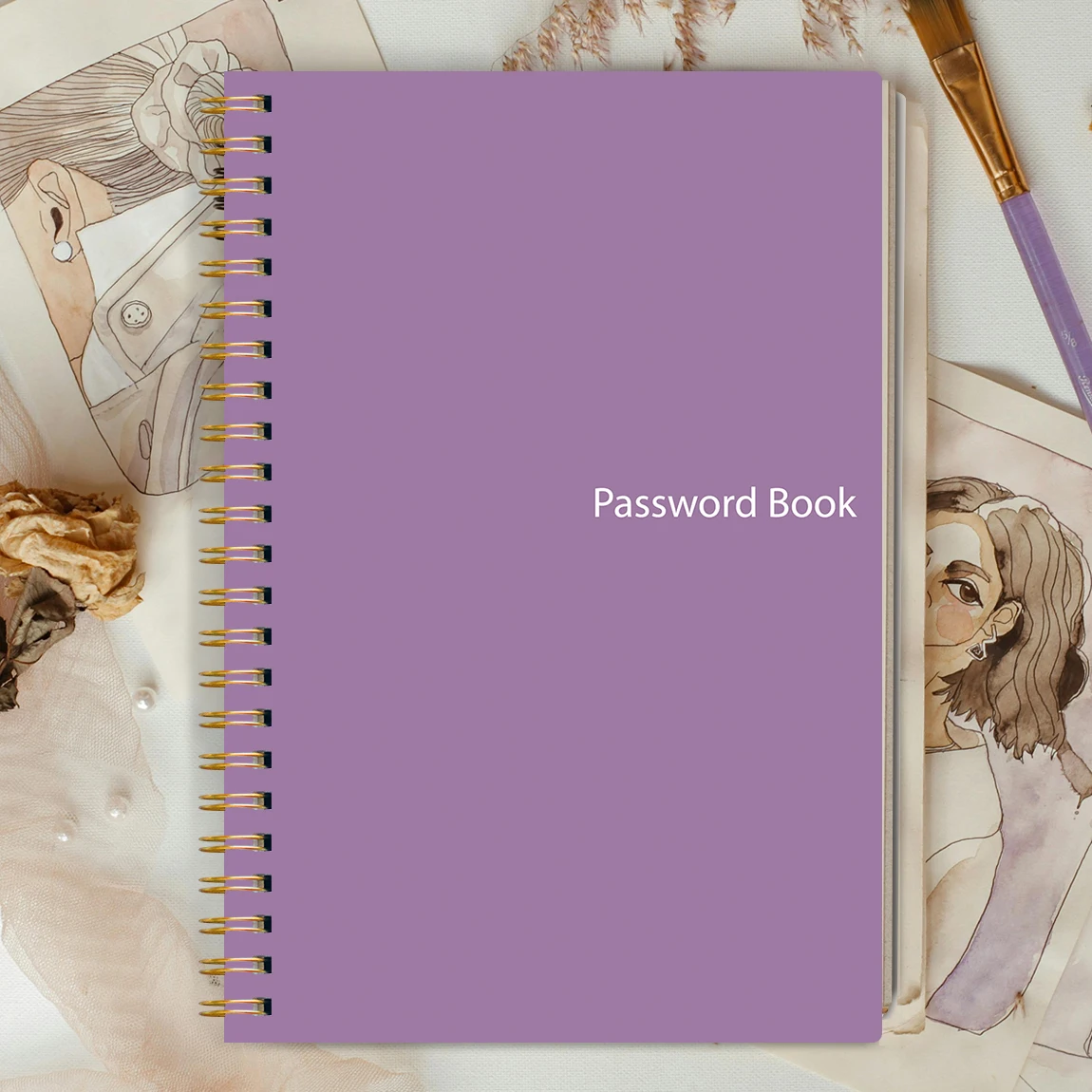 Minimalist Password Book A5 Spiral Notebook Password Organizer Journal Login Tracker Secure Record Notebook