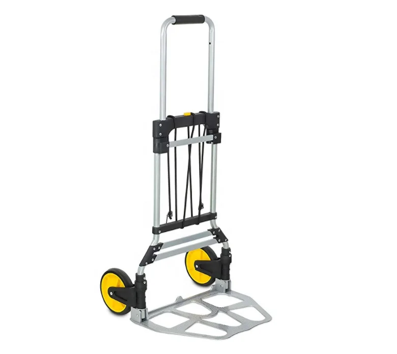 Premium Portable Utility and Moving Dolly Rolling Collapsible 150kg Hand Truck Lightweight Smart Fold Shopping Trolleys