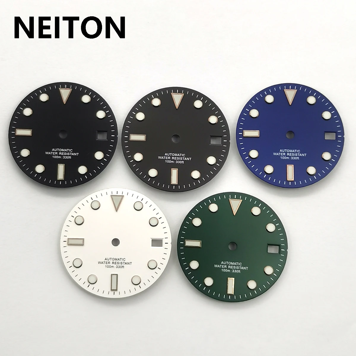 NEITON 28.5mm blue luminous dial fit NH35 Miyota 8205 8215 821A ETA 2836 2824 Mingzhu DG2813 3804 movement