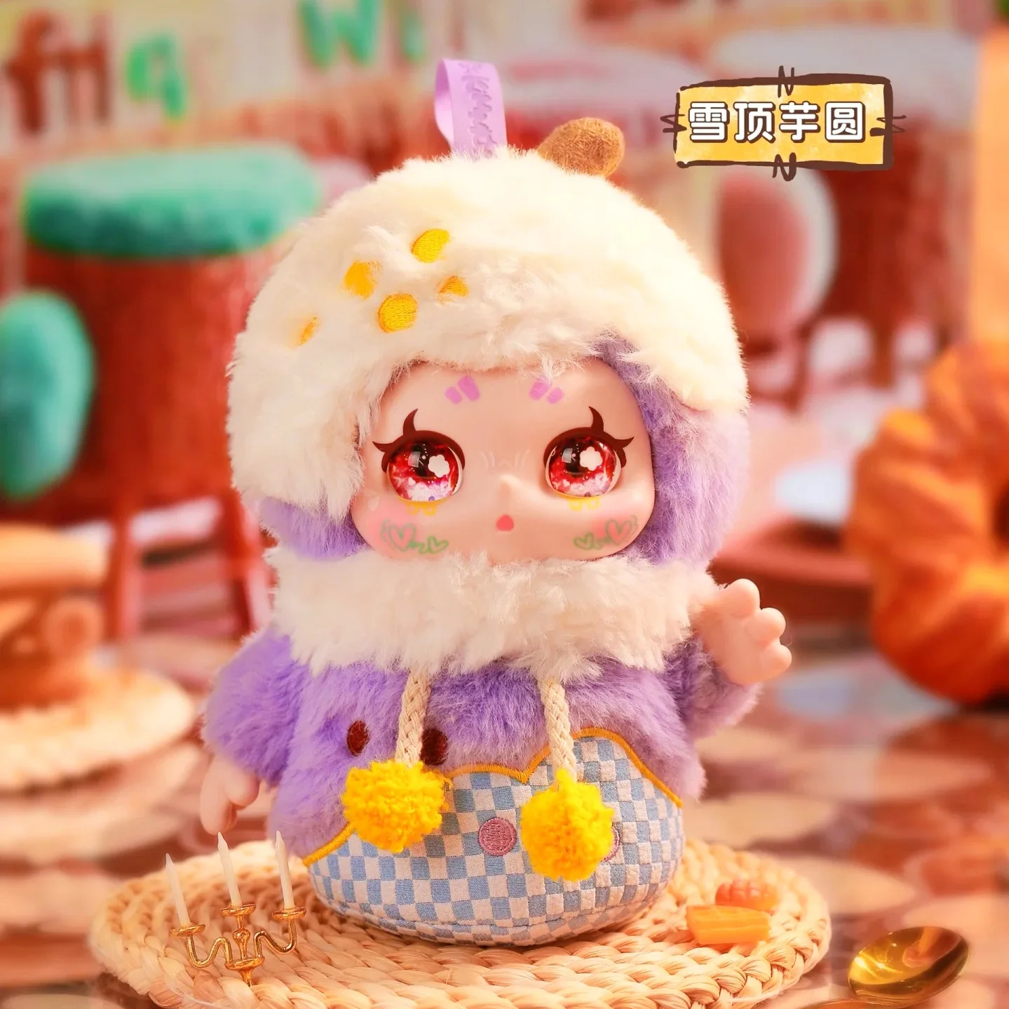 Em estoque quente genuíno kimmon-Les'Cafe-Series caixa cega brinquedos na moda bonito saco de pelúcia de vinil pingente boneca coleção brinquedos presentes