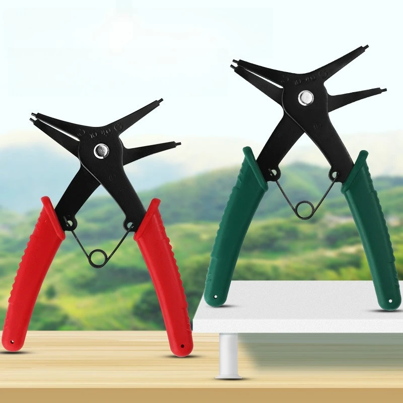 

2 in 1 Snap Ring Pliers for Internal External Multifunctional Professional Hand Tool Hardware Repair EDC Tool