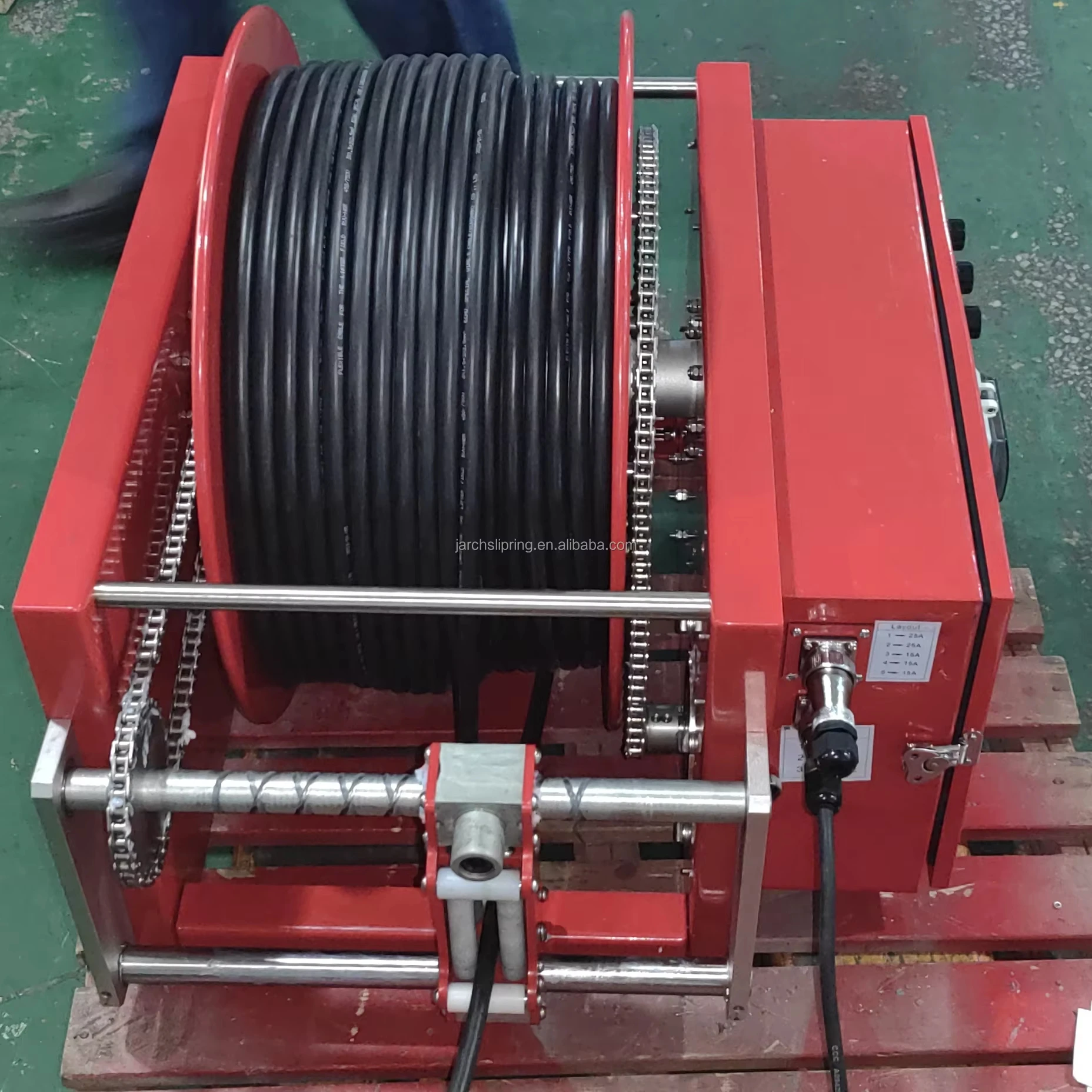 12V 24V Hose Reels AC DC Explosion-proof Electric Motor Driven Retractable Cable Reel