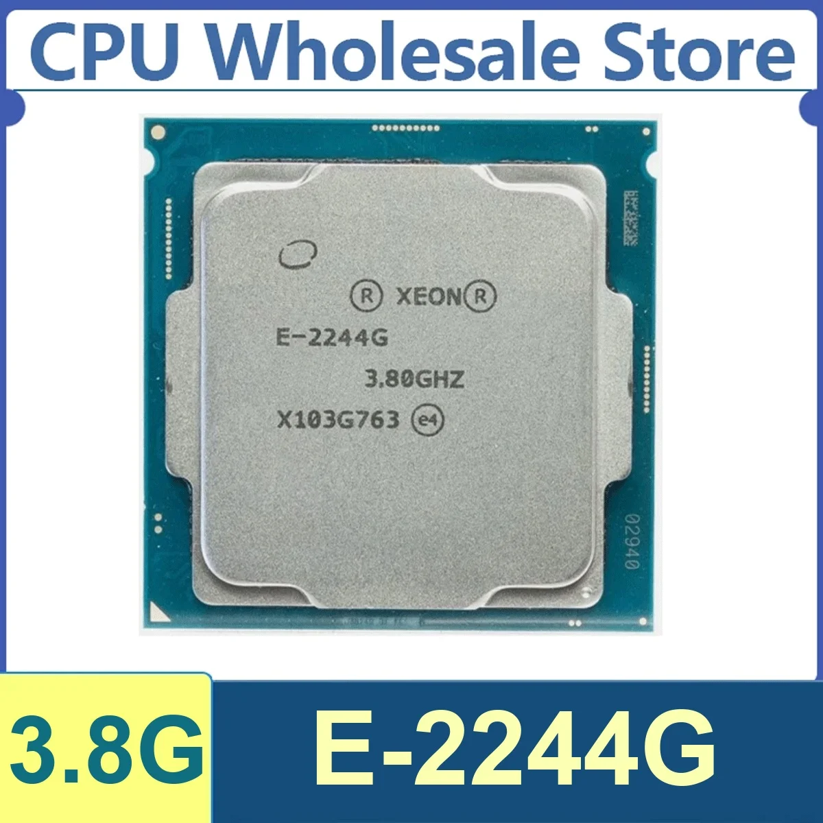 Intel Xeon E-2244G 4 Kerne 8 Threads 3,8GHz 71W 8MB Cache 14nm LGA1151 SRFAY DDR4 2666 MHz Coffee Lake Refresh UHD Graphics P630