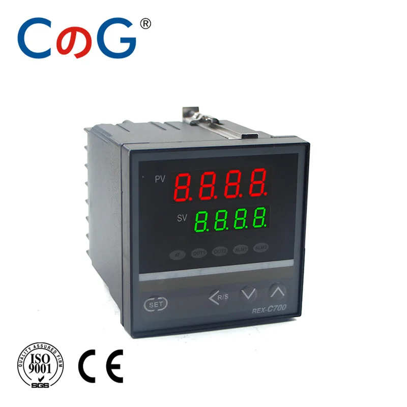 CG REX C700 72*72มม.800องศาInput K J PT100 0-10V 4-20mA PIDเอาต์พุตSSRรีเลย์220V 24V 380Vเทอร์โมคอนโทรลเลอร์อุณหภูมิ