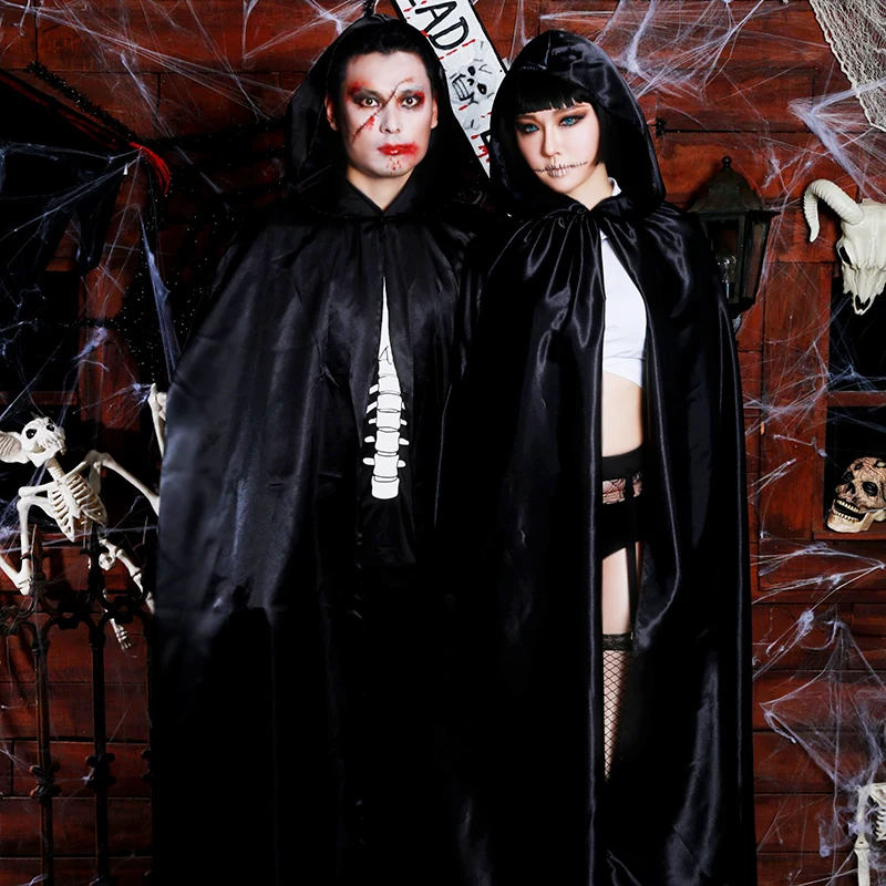 Halloween-Kostüm für Erwachsene, Umhang, Bühnenaufführung, Herren, Damen, roter Teufel-Terror-Mantel, Polyesterfaser, 00 % neues Modell