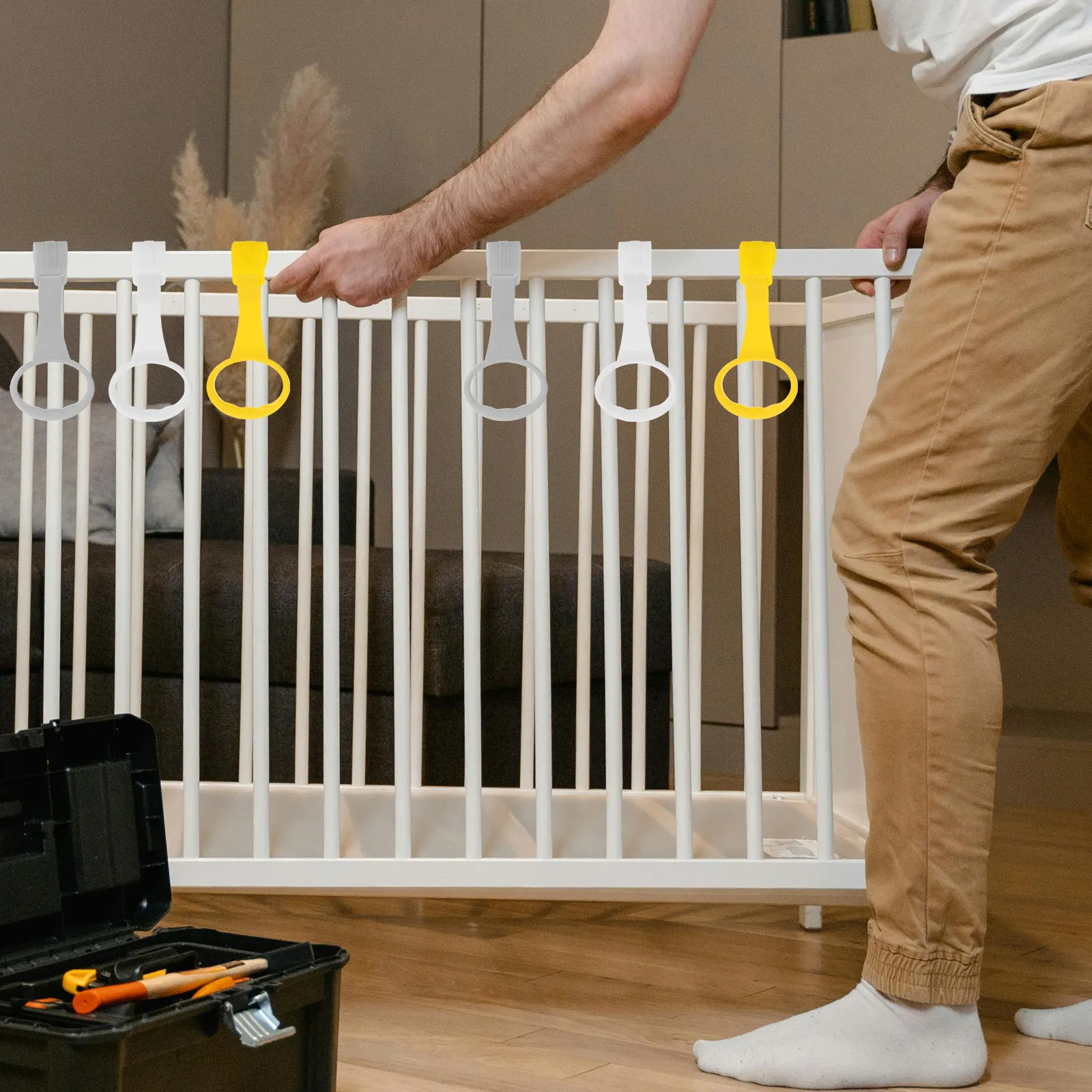 Baby Nursery Handles - 6 aros de ejercicio para bebés,