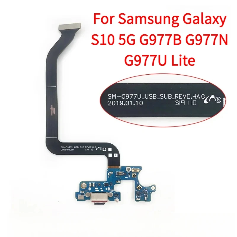 USB charging Board flex Cable For Samsung Galaxy S10 5G G977B G977N G977U Lite Dock Connector Port