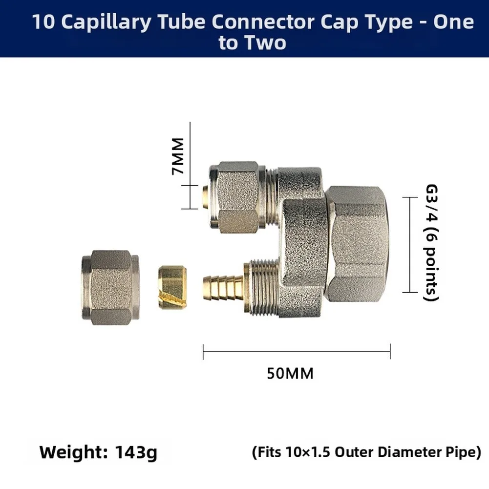 Copper Water Distributor Capillary Connector for Underfloor Heating Supporting Even Heat Dissipation and Low-Energy Consumption