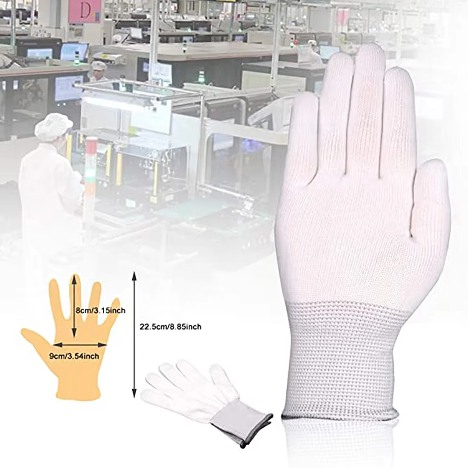 EHDIS 5/10Pairs Car Vinyl Wrap Gloves Nylon Window Tint Film Installation Tools Protective Work Gloves Auto Wrapping Tools