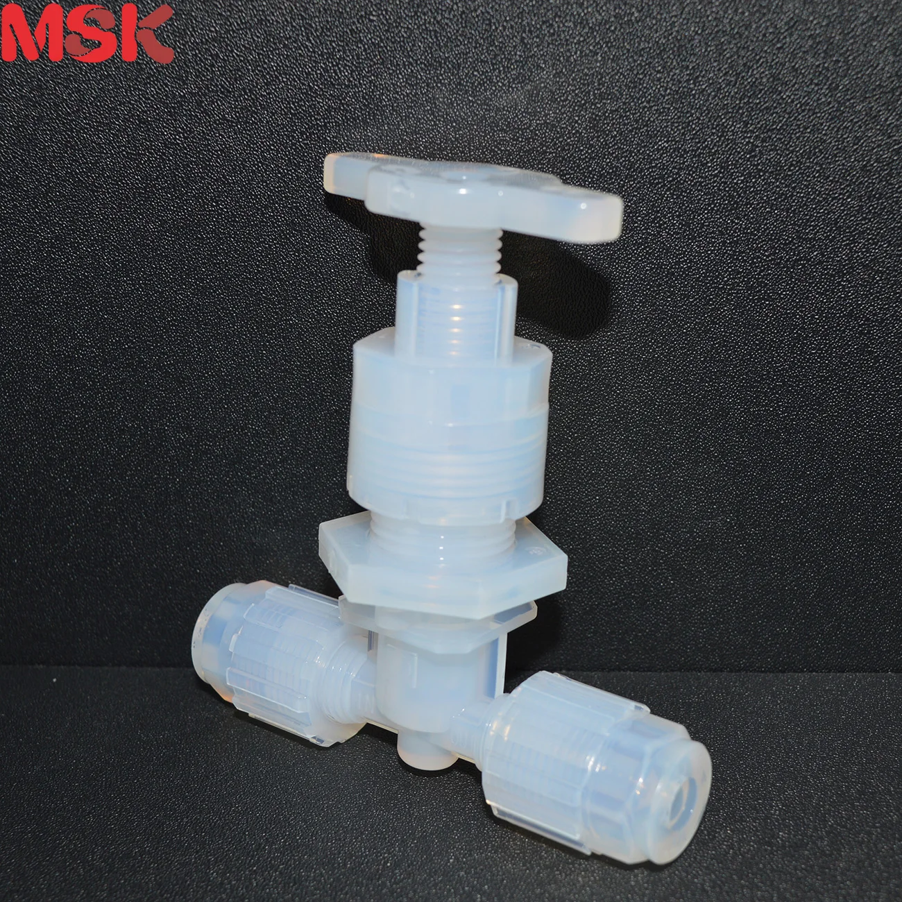 Ultra High Purity Chemical Resistant PFA Injection Molded 2 Way Needle Valve 1/8''-2'' for Semiconductor Applications