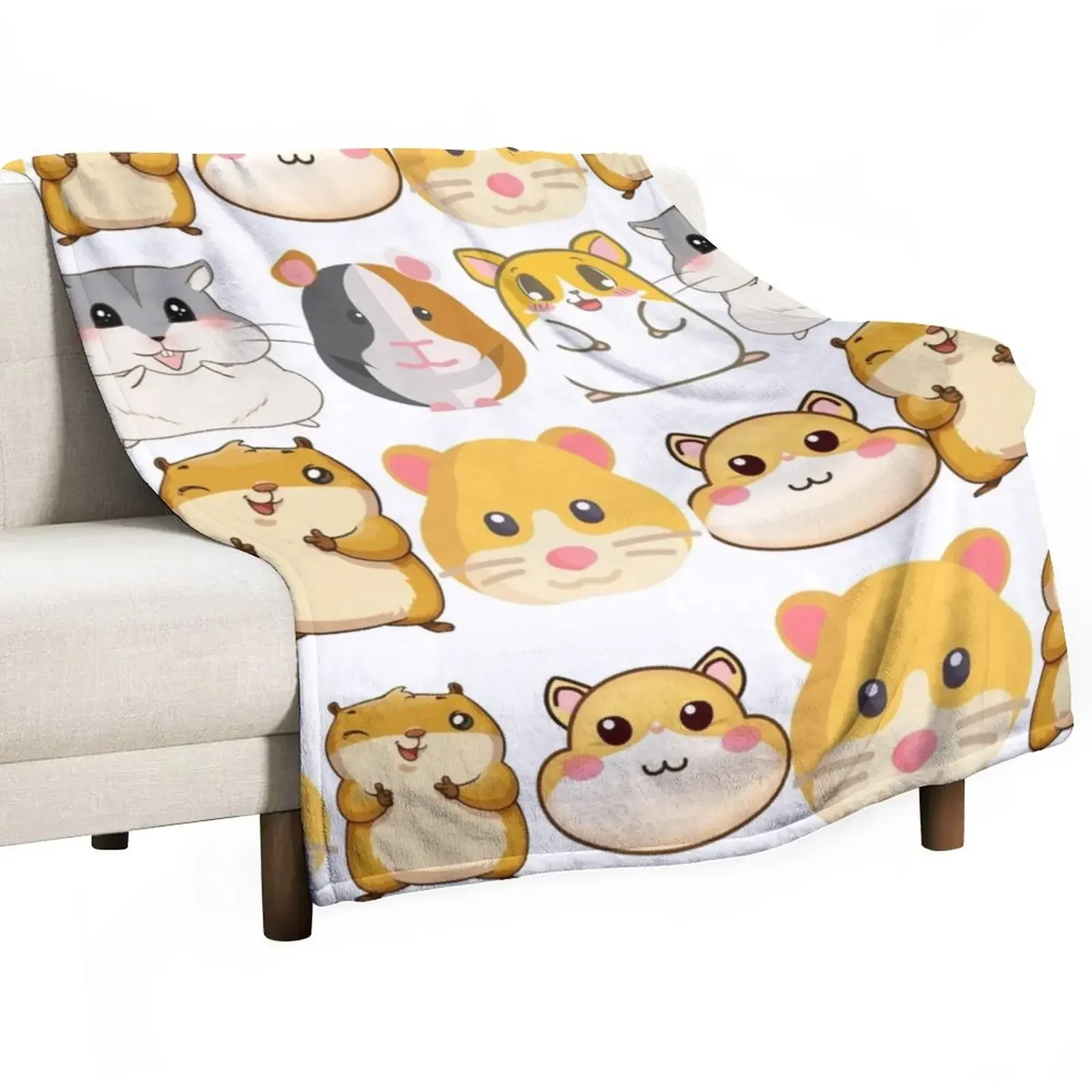 

New hamster Throw Blanket cosplay anime Custom Decorative Beds Blankets