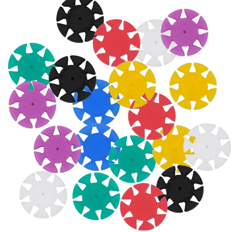 100pcs Dental Endo Files Stoppers Root Canal File Disinfection Marking Circle Silicone Counters Dental Materials