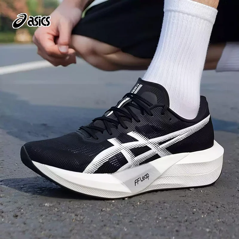 Asics SUPERBLAST 3 Black White Breathable Mesh Lightweight Racing Marathon Running Shoes 1013A184-001