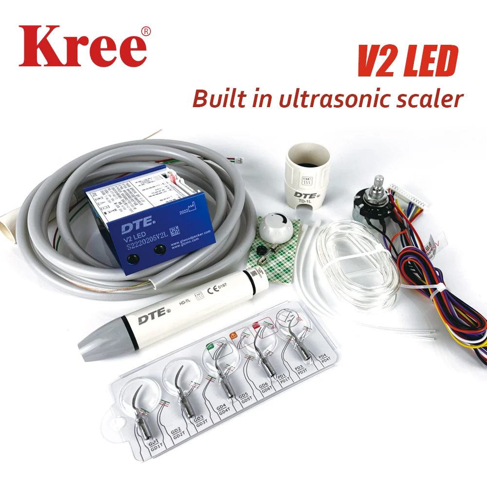 Built in V2 LED For Dental Chair Unit Dental Ultrasonic Piezo Scaler Teeth Whitening Tooth Cleaning Dentistry Equipment