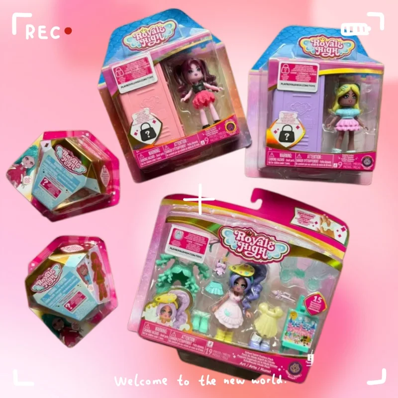 Royale High Doll Toy Set Fashion Dress Up Mini Figurine With Virtual Game Dlc Code Changeable Outfits For Adult Collectors