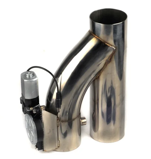DOUBLE Exhaust Control Valve 304 Stainless Steel Universal 2.75 Inch Type Y Pipe Cutout High Quality Exhaust PP-DYY275R
