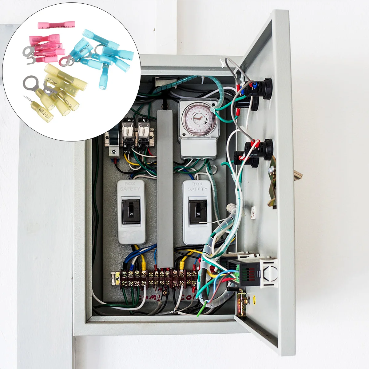 

120pcs Insulated Terminal Connector Kit Thick Tinned Copper Barrel Waterproof Flame Retardant Marine Auto Electrical Crimp