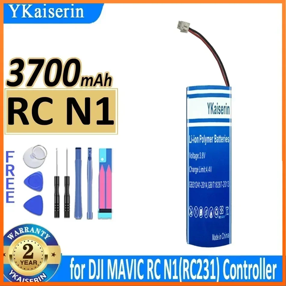 YKaiserin 3700mAh Replacement Battery for DJI MAVIC RC N1 (RC231) Controller High Capacity Portable Batteries Batterij  Warranty
