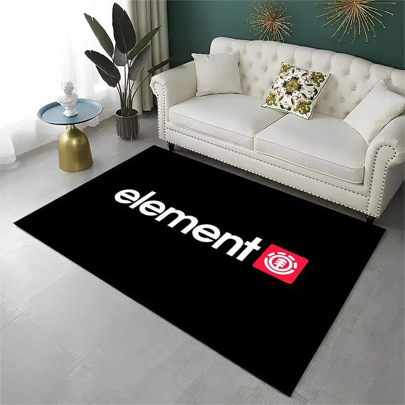Classic Boardsport Logo E-Element Skateboards Non-Slip Area Rug for Living Room Bedroom Playroom,Carpet Floor Mat for Home Decor