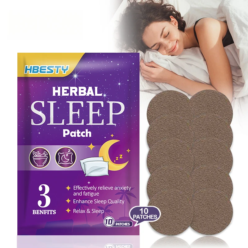 10pcs Sleeping Patches Relieve Stress Promote Sleep Improve Insomnia Relax Promote Good Sleep Soothing Decompression Sticker