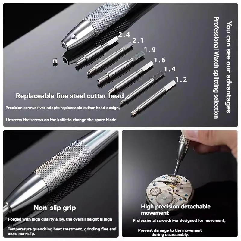 Watch Movement Shock Absorber Disassembly Remover Tool  Watch repair tool ，triangular spring special screwdriver Multiple sizes