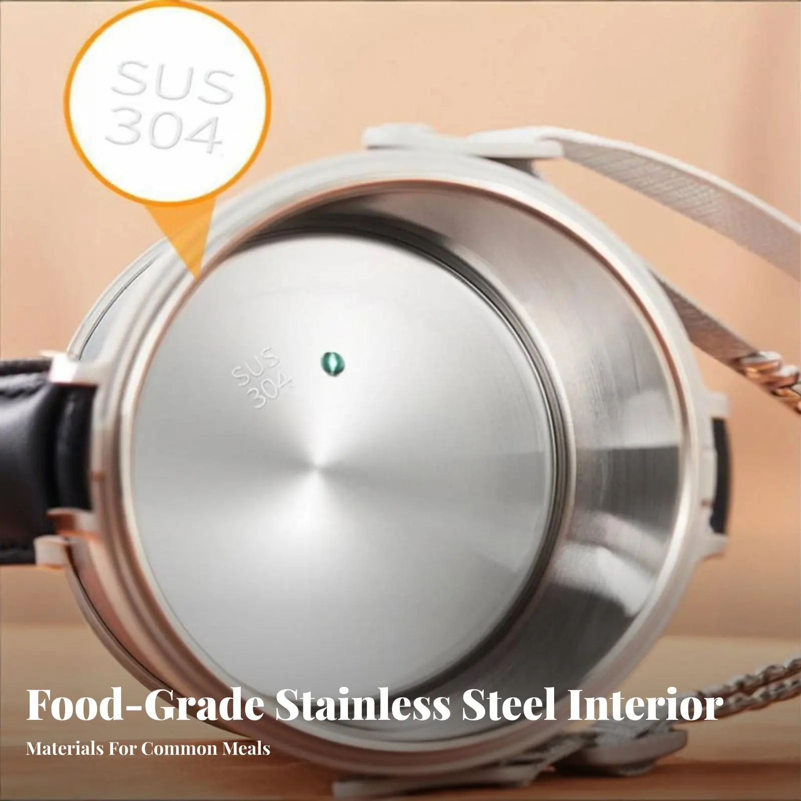 304 Stainless Steel Insulated Lunch Pot, Multitier Bento Box, Portable Large Capacity Food Container - view 3