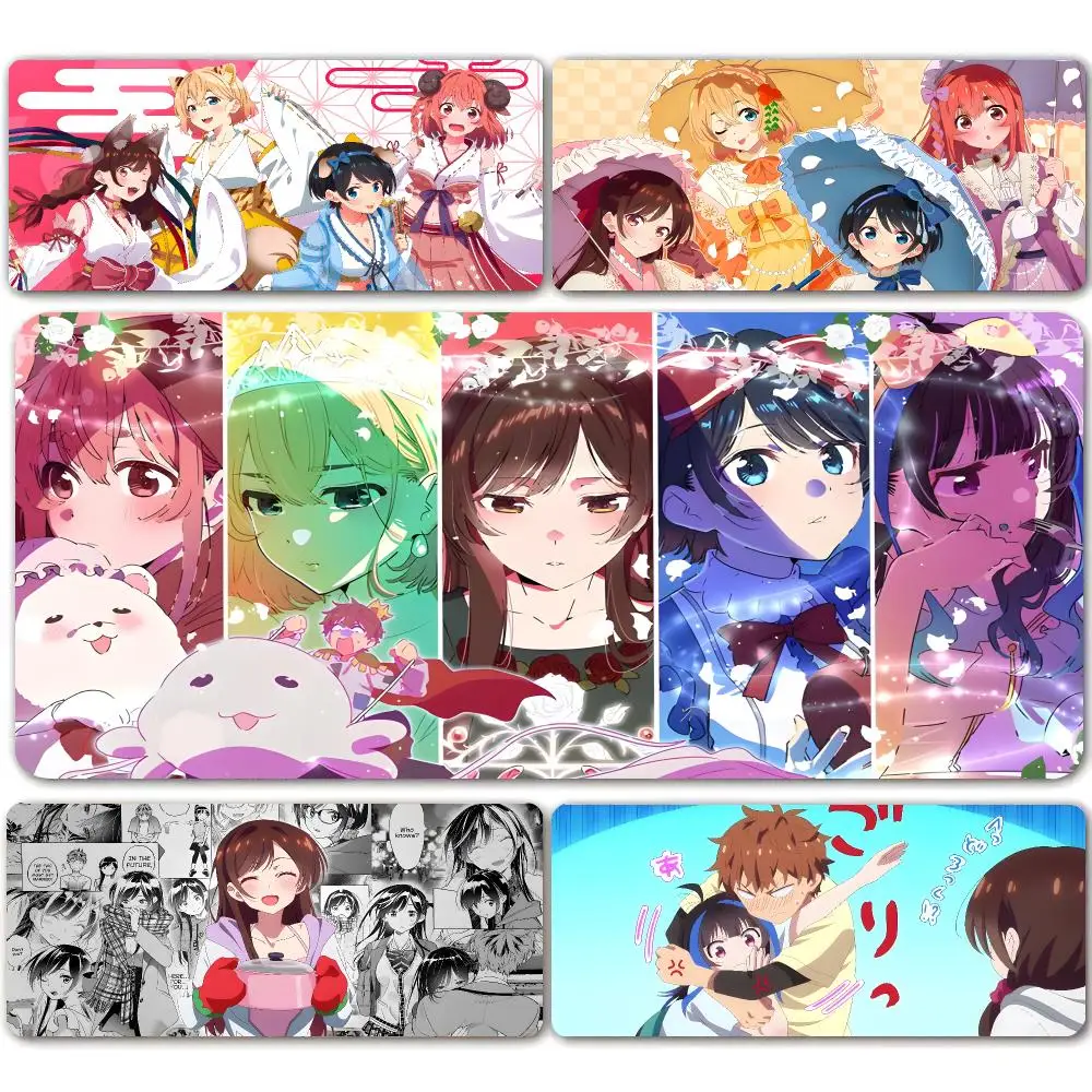 Rent-A-Girlfriend Mami Nanami Mouse Pad Large Mouse Pad For Computer Laptop Keyboard Gaming Desk Mat Gamer Office Accessories