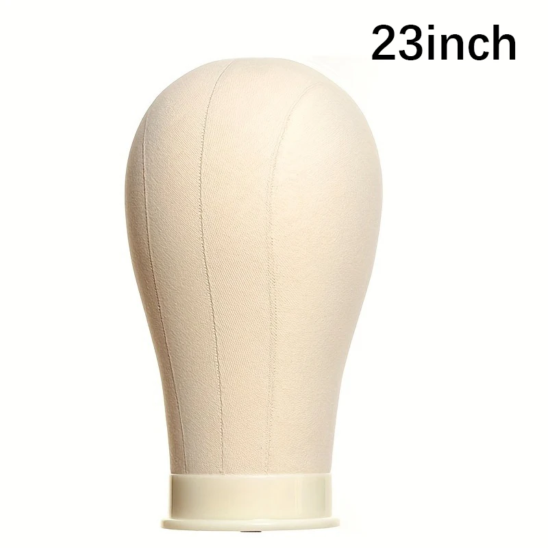 21-24in canvas blokhoofdset pruik mannequin display styling oefenpop hoofd met standaard voor training