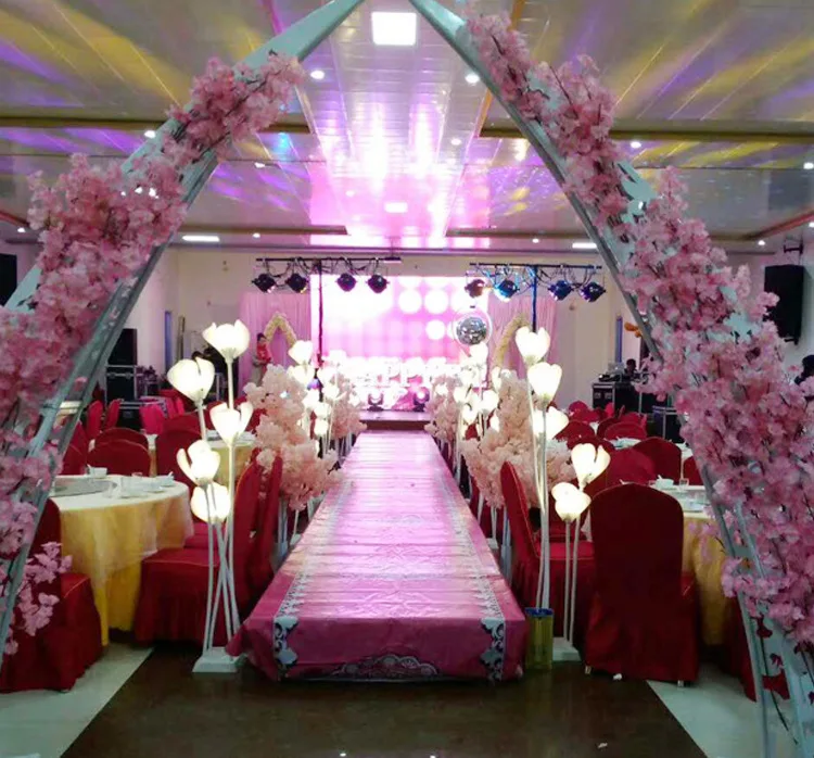 Wedding party decoration LED lamp stage T stage decoration props customization