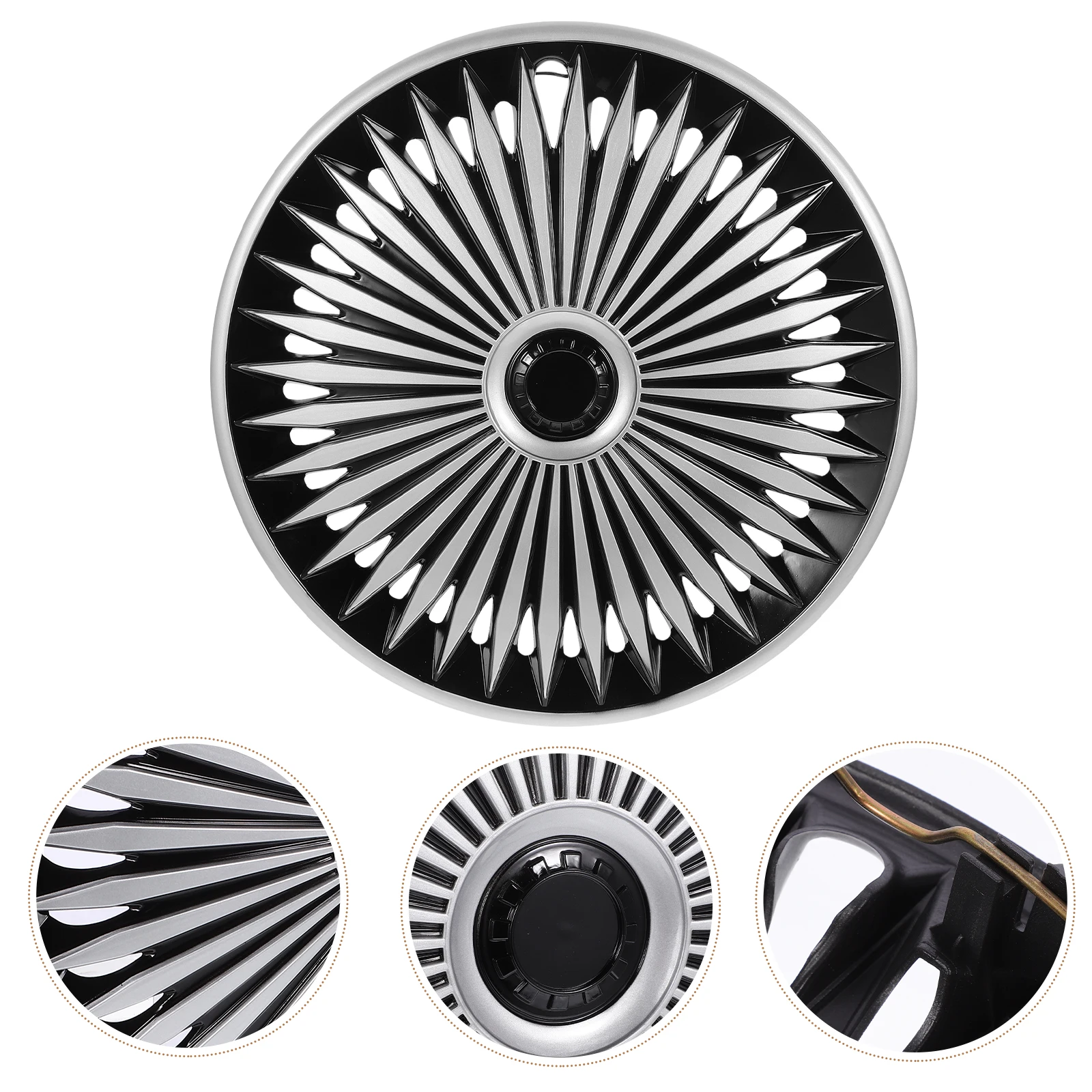 

1pcs Car Cap Automotive Wheel Cover Vehicle Decorative Hub Cover Sturdy Safe Material Easy Install Decorative Auto Accessory