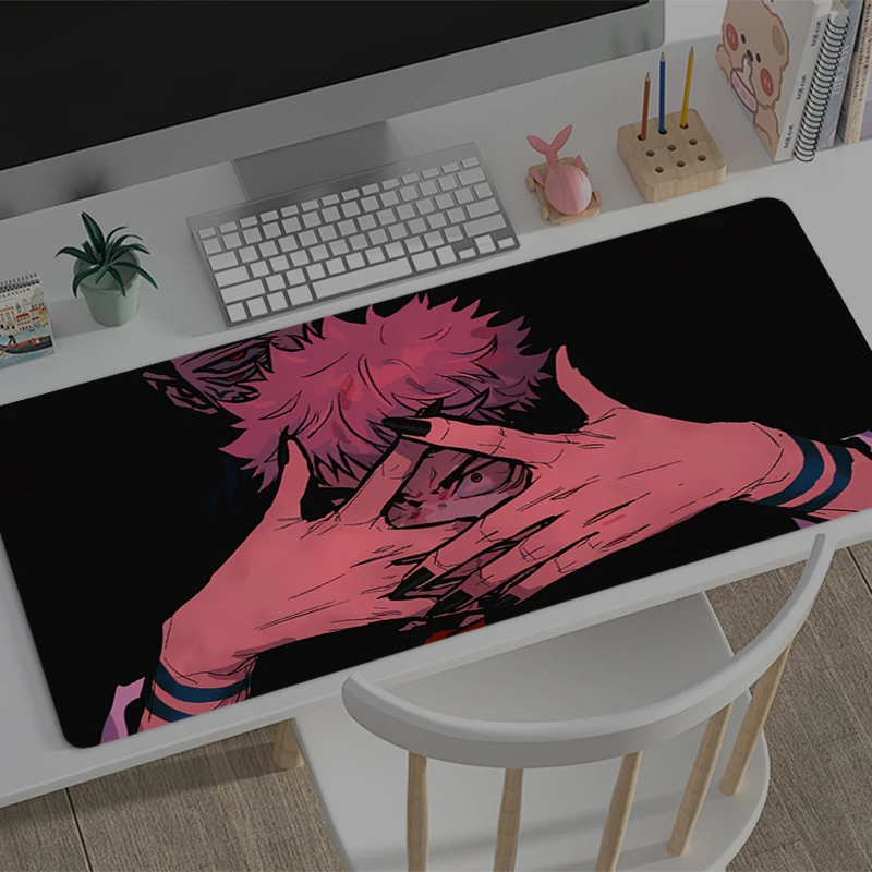 Gaming Mouse Pad J-jujutsu Kaisen Yuji Gamer Computer Accessories Keyboard Table Mat Mousepad Company Desk mat PC Anime Mousepad
