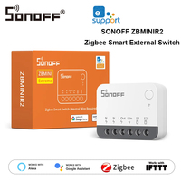 SONOFF ZBMINIR2 Zigbee3.0 Smart External Switch Moudle Control Compact Size Requires Neutral Wire Works with Alexa Google Home