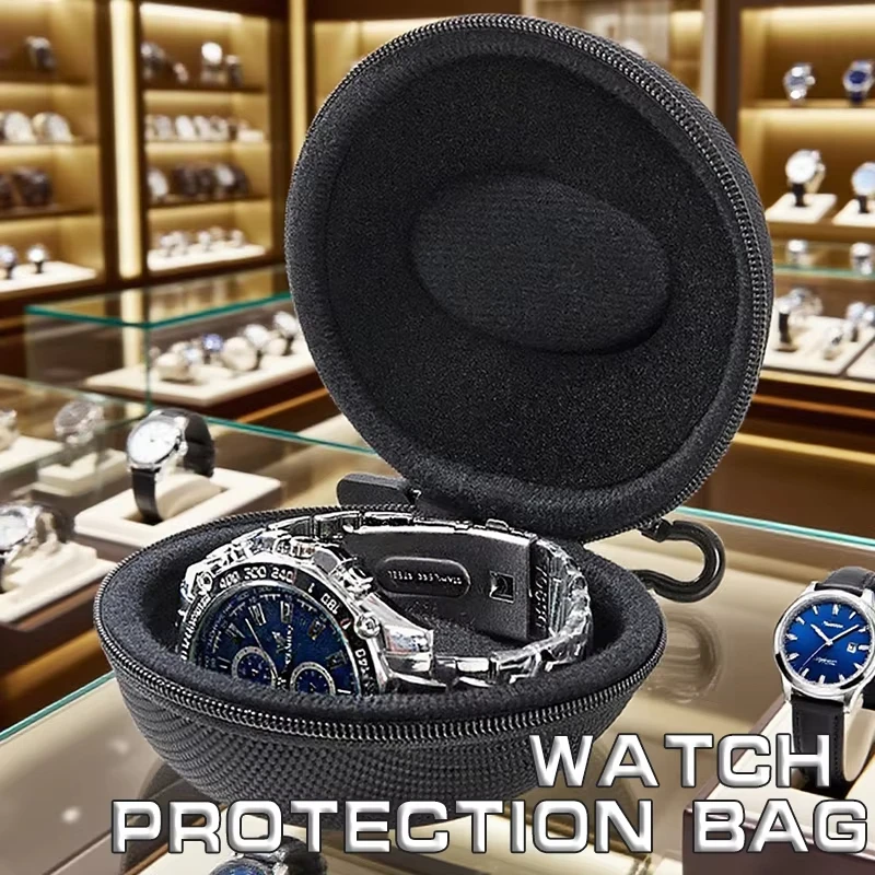 Portable Single Watch Box, Travel Storage Organizer