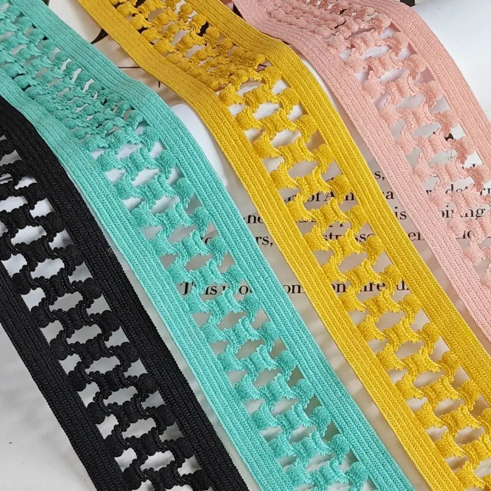 2.5Cm mesh hollow elastane lace elastic belt belt shoulder strap soft close-fitting rubber band elastic belt DIY accessories