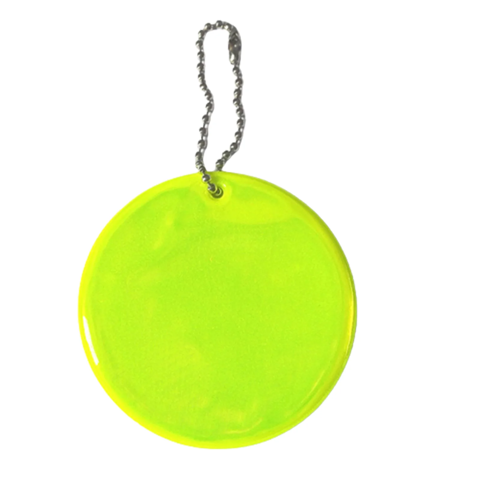 Large Circle Key Chain Decoration Sport Reflective Gear Tags with 11 Colors for Car Keys Wallet Saddle Bag Decor