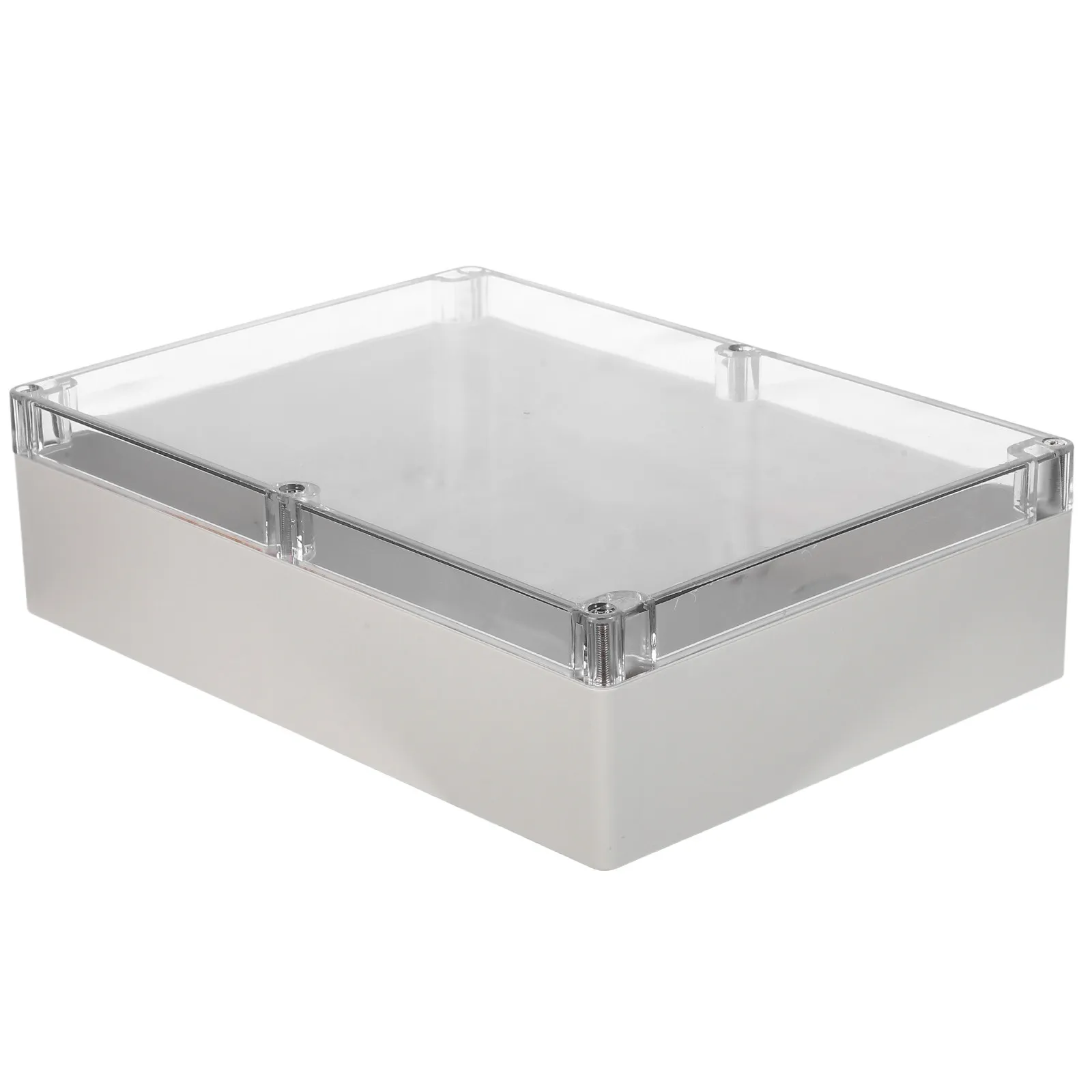 1Set Waterproof Junction Box Outdoor Plastic Electrical Enclosure Transparent Cover Weatherproof Connection Box Cable