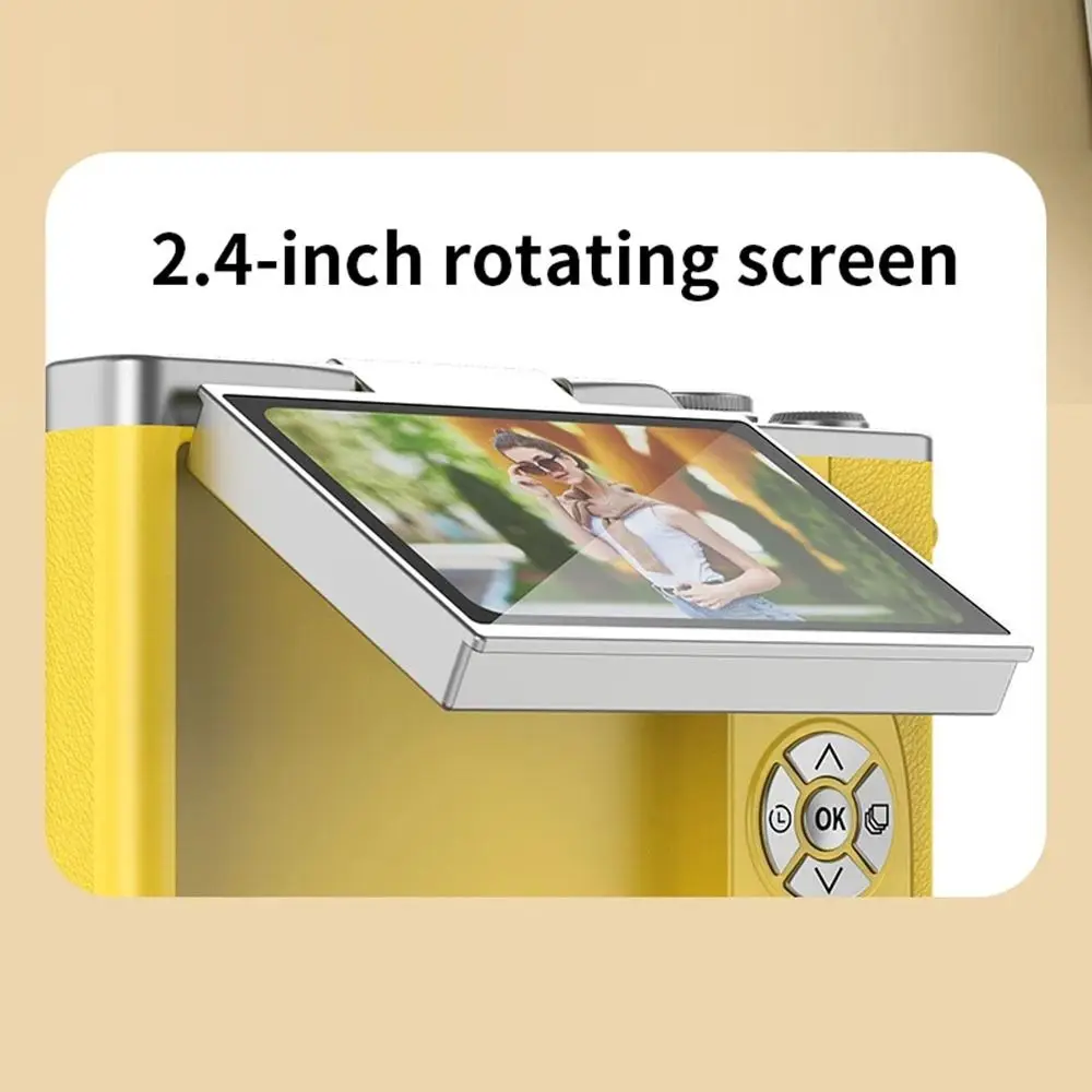 High-Definition HD Digitale Camera 4K 48MP Flip Screen Video Camcorder CCD Lange Batterijduur Led Flitslicht