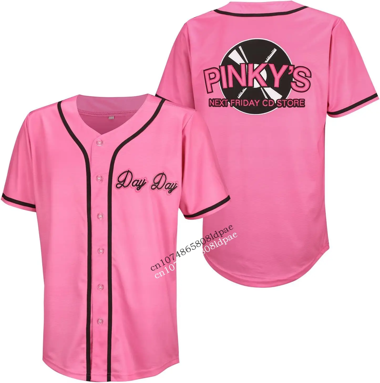 Men\'s Pinky\'s Next Friday Movie Baseball Jersey Day Day CD Store Sports Fan Hip Hop Jerseys Stitched