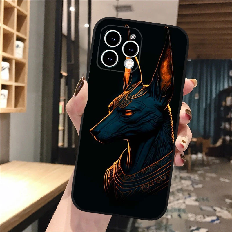 

Phone Case For iphone 17 Pro Max Air 16 15 14 13 Pro Max 15 16 Pro 15Plus Egypt Nefertiti Anubis Ankh Pharaoh Shell