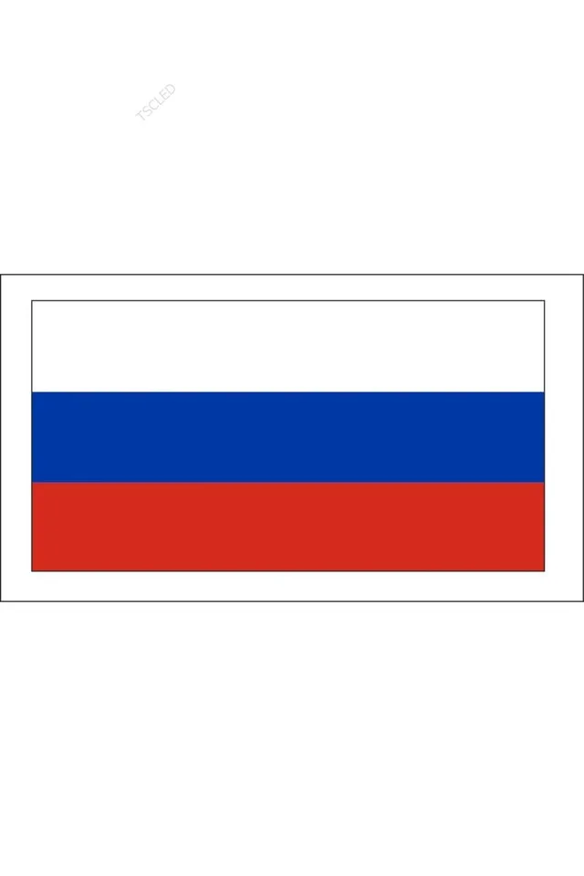 

Наклейка с российским флагом 15 см