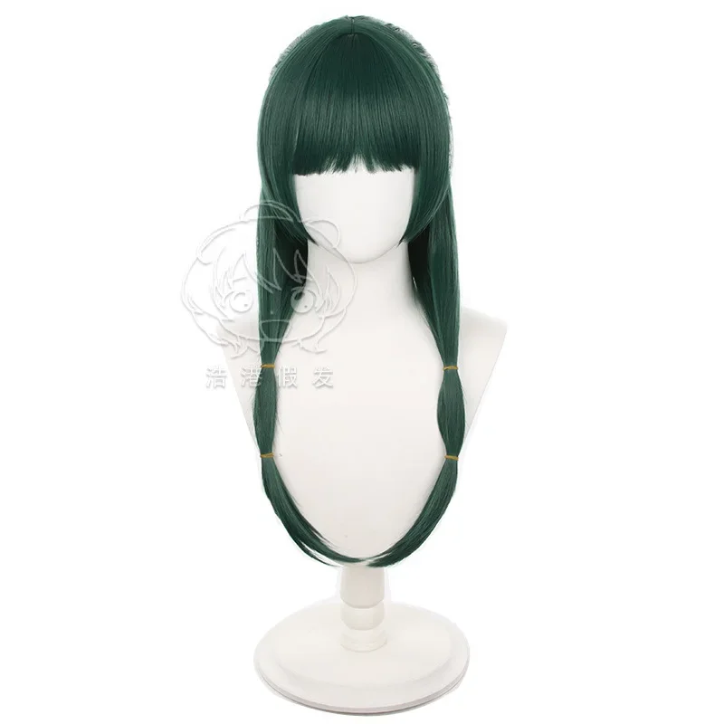 Maomao Cosplay Wig Anime The Apothecary Diaries Dark Green Long Hair Cat's Ears Furry Clip Headwear Kusuriya No Hitorigoto Wo*.1
