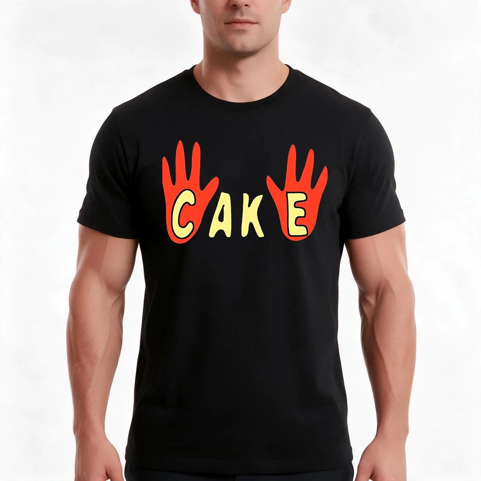 Cake T-Shirt Summer Casual Cotton Tee Oversized Streetwear Tops Vintage Graphic Print Loose Fit Short Sleeve 100% Cotton