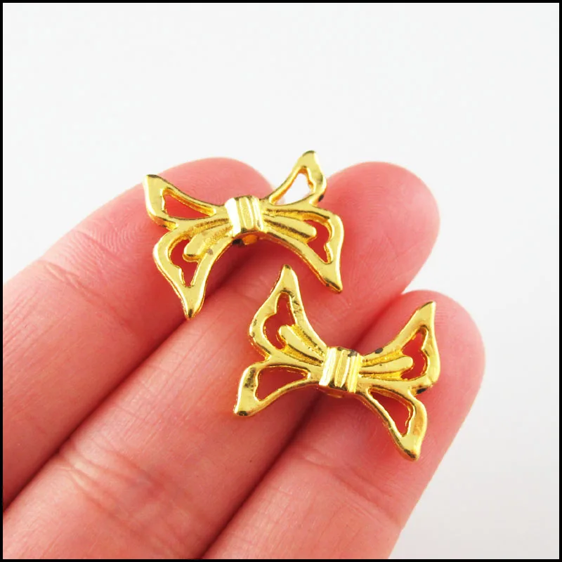 Fashion New Animal Butterfly Dragonfly Wings Angel Wings Charms Gold Color Spacer Beads