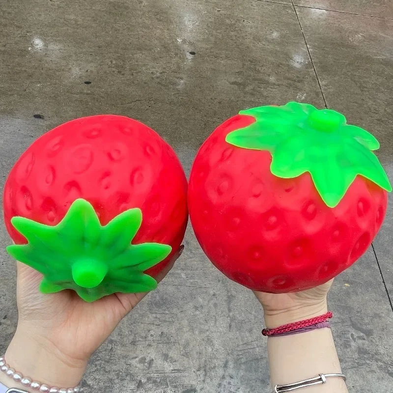 Super Schylling Erdbeer-Squishy-Spielzeug, simulierte Erdbeere, Anti-Stress-Sensorik-Quetschspielzeug zur Stresslinderung für Konzentration, ADHS, Populär