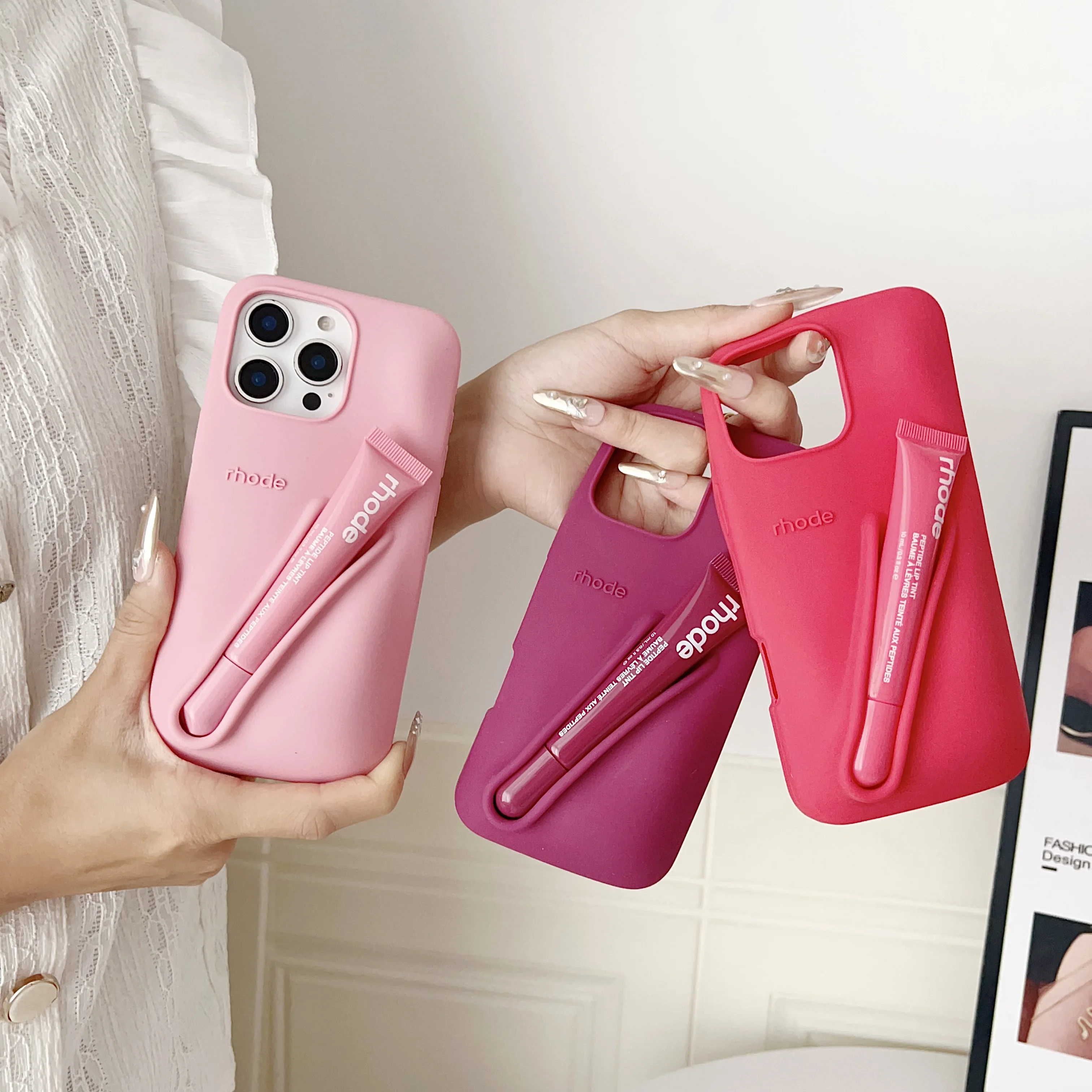 New Limited Edition Pocket Bronze Contour Stick Makeup Moisturizing  Lip Gloss Holder Phone Case Soft Cover For iPhone 11 ProMax view 6