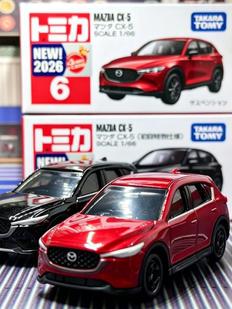 Takara Tomy Tomica Nr. 6 Mazda CX-5 Autos, beliebte 1:64 Modellautos aus Legierung, Spielzeugfahrzeuge, Druckguss-Metallauto-Modelle, Spielzeug-Ornamente, Geschenk