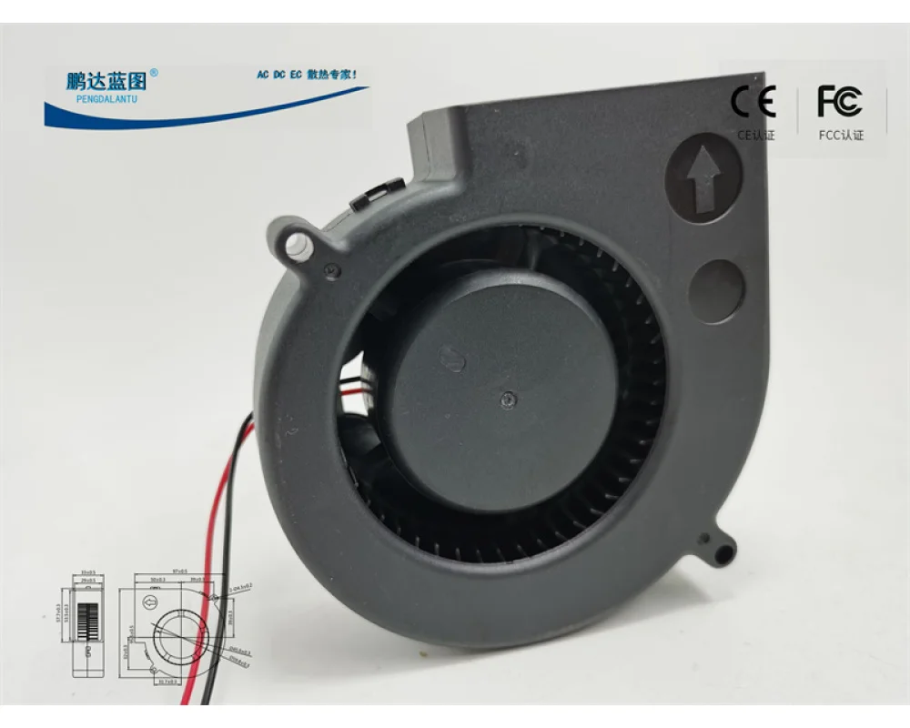 

The New 9733 Turbo Fan Blower 9.7cm/CM Centrifugal 12V 5V 24V USB 97*97*33mm