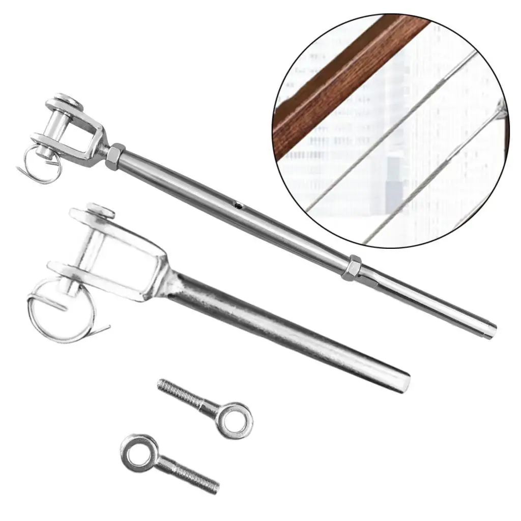 

Cables Railing Kit for Wood Post Railing Hardware for Repairing Stair Railing